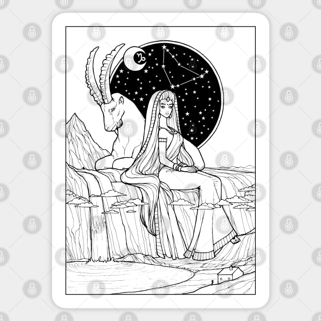 Indian Capricorn Sticker by OlgaMaletina